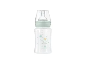 KikkaBoo Dojčenská fľaša 240ml 3m+ Jungle King Mint (31302020130KB)