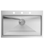 Quadron Quadron - Oceľový drez BURT 110 WORKSTATION BRUSH NICKEL ZLE-09014