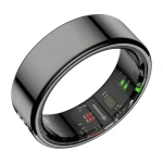 Colmi R12 vel. 9 19,1mm čierna / Chytrý prsteň / LED displej / Bluetooth 5.0 / 1ATM / výdrž 3-5 dní (R12 Black 9)