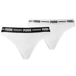 Dámske tangá String 2Pack 603034001 317 040 White - Puma XL bílá-černá