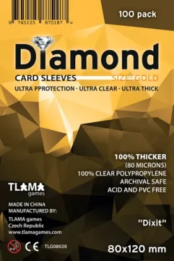 TLAMA games Obaly na karty Diamond Gold: "Dixit" (80x120 mm) (80 mikrónov, 100 ks)