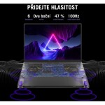 Asus ROG Zephyrus G16 biela / 16" OLED / Intel Core Ultra 9 185H 3.8GHz / 32GB / 2TB SSD / NV RTX4090 16GB / W11H (GU605MY-NEBULA033W)