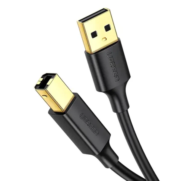 Ugreen US135 1,5 m čierna / Kábel USB-A 2.0 (M) - USB-B 2.0 (M) / 480 Mb/s