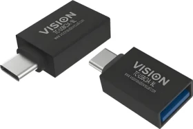 Vision USB-C (M) - USB-A (F) čierna / Adaptér / USB 3.0 (TC-USBC3A/BL)