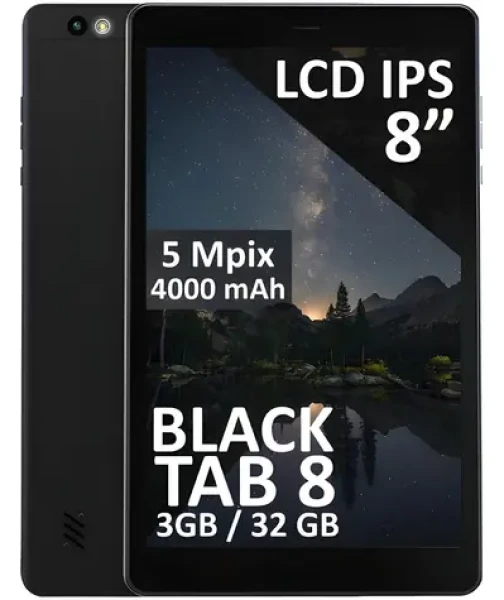 BlackTAB8 3GB/32GB čierna / Tablet / 8" IPS / 1200x1920 / 4G LTE / Android 14 / 4000mAh (79-071#)