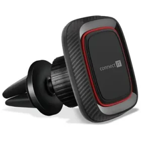 Connect IT InCarz 4Strong360 CARBON červená / Magnetický držiak do auta / univerzálny / 4 magnety / dopredaj (CMC-4045-RD)