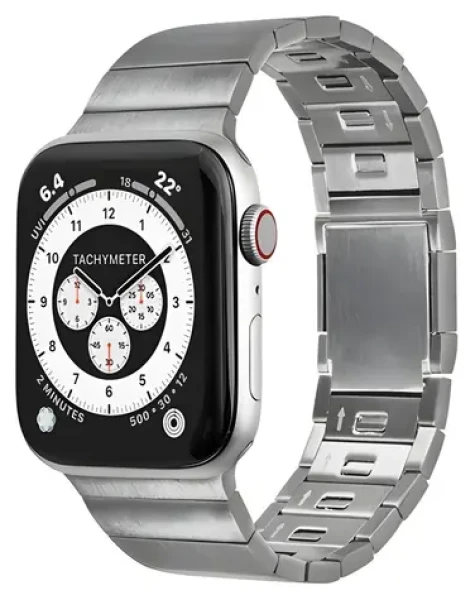 LAUT Links 2 strieborná / Remienok / pre Apple Watch 44-49 mm (L_AWL_L2_SL)