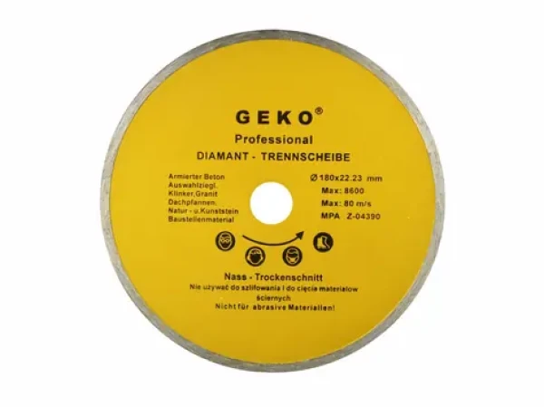 GEKO G00243 / Rezný kotúč diamantový celoobvodový / 180 x 8 x 22.2 mm (G00243)