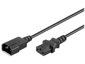 MicroConnect Power Cord C14 - C13 0.5m čierna (PE040605)