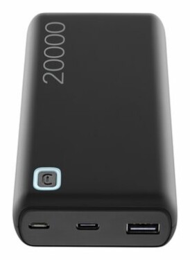 CellularLine Essence 20000 mAh čierna / Power banka / USB-A / USB-C / microUSB (PBESSENCE20000K)