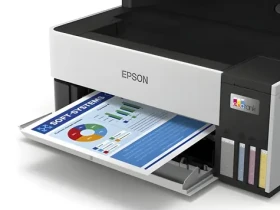 Epson EcoTank ET-5170 sivá/čierna / Atramentová multifunkcia / A4 / 37 str./min / tlač, sken, kop., fax / Wi-Fi / LAN (C11CJ88402)