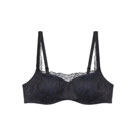 Dámska podprsenka Body Make-Up Illusion Lace Balconette Bra - Triumph černá (0004) 080E