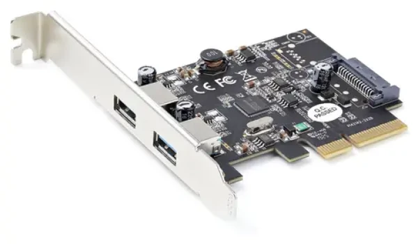 StarTech PCIe karta 2x USB-A 10Gbps čierna / Radič USB / PCIe x2 / USB 3.2 Gen 2 Type-A (PEXUSB312A3)