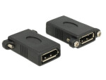 DeLock Adaptér DisplayPort 1.1 (F) - DisplayPort 1.1 (F) panel-mount šedá (85123)