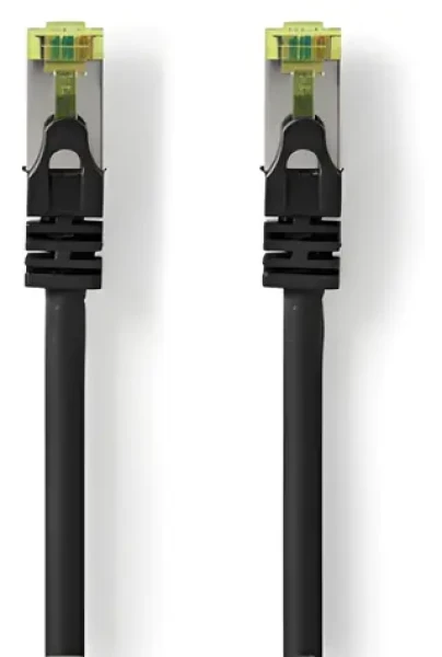 Nedis čierna / Sieťový kábel / CAT7 S/FTP / RJ45 / 2 m / LSZH (CCGL85420BK20)