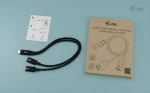 I-TEC USB-C Cable Splitter čierna / Rozdvojka USB-C / PD 100W / audio / dáta / 0,3 m (C31DUALSPLITTERCBLPD)