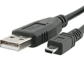 Sharkoon čierna / Prepojovací kábel / USB 2.0 A - mini B / 2 m (4044951015573)