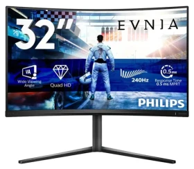 31,5" Philips Evnia 5000 32M2C5500W čierna / Monitor / VA zakrivený / QHD / 240Hz / 0,5ms / HDR400 / FreeSync Premium Pro (32M2C5500W/00)