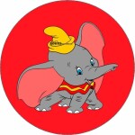 Jedložiteľný papier Dumbo červené pozadie 19,5 cm - Pictu Hap - Pictu Hap