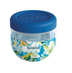 Quokka Bubble Food Jar 770 ml Blue Peonies / Nádoba na jedlo / plast (8412497401345)