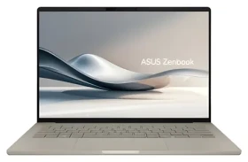 Asus Zenbook A14 béžová / Notebook / 14" WUXGA OLED / Qualcomm Snapdragon X1-26-100 / 16GB / 1TB SSD / Adreno / W11H (UX3407QA-OLED645WZ)