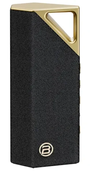 Bugani Brief čierna zlatá / Prenosný reproduktor / IPX7 / Bluetooth