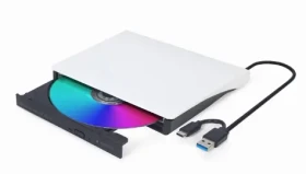 Gembird DVD-USB-03 biela / externá DVD/CD mechanika / USB (DVD-USB-03-BW)