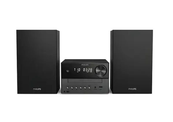 Philips TAM3505M2/12 čierna / Mikrosystém / Bluetooth 5.4 / DAB+ rádio / CD/USB / 20 W RMS (TAM3505M2/12)