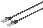 MicroConnect CAT7 S/FTP čierna / Sieťový kábel / 1 m / RJ-45 (SFTP701S)