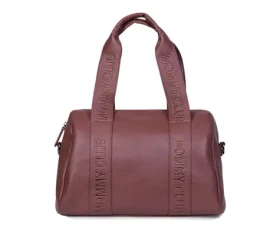 Childhome Prebaľovacia taška Mommy Club Signature Vegan Leather Dark Brown (CWMCSLDB)