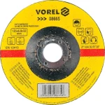 Vorel Brúsny kotúč na kov 125 x 22 x 6,8 mm vypuklý / Brúsny kotúč / na oceľ / hrúbka 6,8 mm