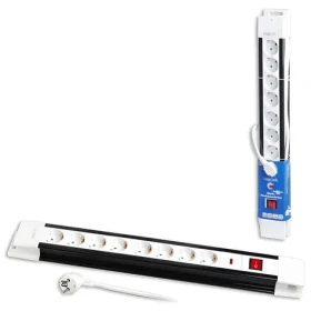LogiLink predlžovací kábel 8x čierno-biela / Predlžovací kábel / 8 zásuviek / 3 m / 230V/16A/3500W / vypínač (LPS207)