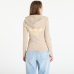 Mikina adidas Hooded Trefoil Zipper Jacket Stone Khaki S