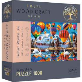 Trefl Wood Craft Origin - Puzzle - Farebné balóny