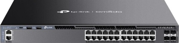 TP-Link Omada SG6428X łącza sieciowe Zarządzany L3 Gigabit Ethernet (10/100/1000) 1U Čierny