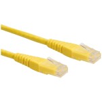 Roline 21.15.0925 RJ45 sieťové káble, prepojovacie káble CAT 6 U/UTP 1.50 m žltá netienený 1 ks; 21.15.0925