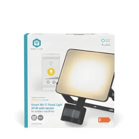 Nedis Vonkajšie svetlo SmartLife / Pohybový senzor / 1620 lm / Wi-Fi / 20 W / Teplá až chladná biela / Android iOS (WIFILOFS21FBK)