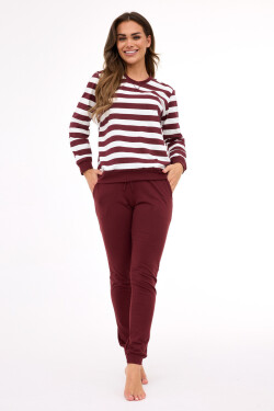 Dámske pyžamo MOLLY 3 635/468 Bordeaux s ecru - Cornette L bordó-ecru