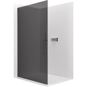 CERANO - Sprchová zástena Walk-in Crystal Ľ/P - 8 mm - bezvzperový systém - chróm, grafitové sklo - 150x200 CER-8050BD6606