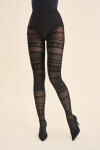Silné pančuchy - vzor FESTIVA TIGHTS / TIGHTS 5 kaštanové 5