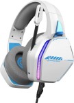 Oniverse Nebula Sada słuchawkowy Przewodowa Opaska na głowę Gaming USB Typu-A Biely