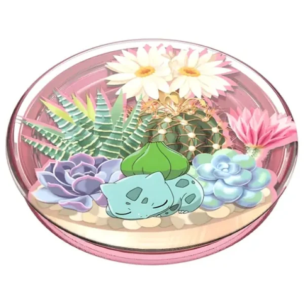 PopSockets PopGrip Gen.2 Bulbasaur Terrarium / Držiak telefónu / Skladacie / Univerzálne / Pokémon licencie (112661)