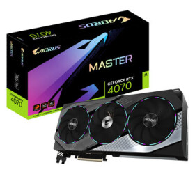 GIGABYTE AORUS RTX 4070 MASTER 12G 1920 2595 MHz 12GB GDDR6X 192-bit 1x HDMI 3x DP (16) (GV-N4070AORUS M-12GD)