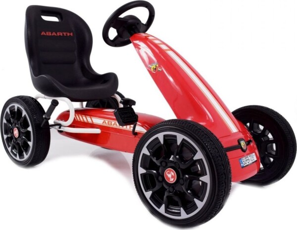 Joko Abarth Gokart s pedálmi EVA kolesá červená