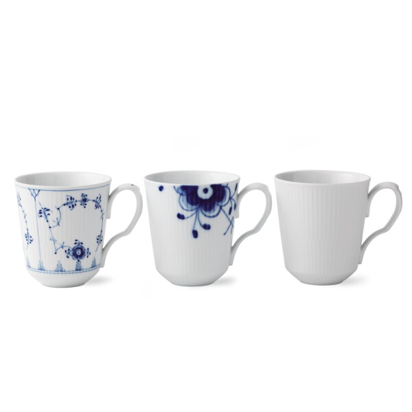 Royal Copenhagen Porcelánové hrnčeky Gifts With History 380 ml – set 3 ks