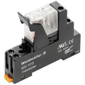 Weidmüller DRIKIT 24VAC 1CO LD reléový modul, 24 V/AC, 10 A, 1 prepínací, 10 ks; 2476710000
