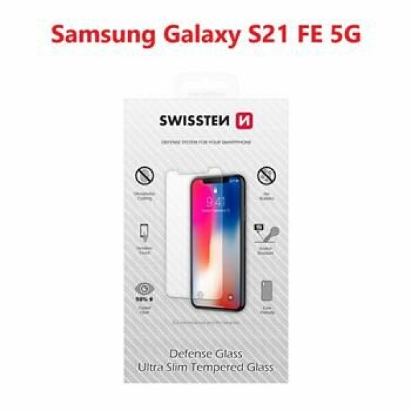 SWISSTEN Ochranné temperované sklo 2.5D pre SAMSUNG GALAXY S21 FE 5G (74517917)