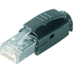 Weidmüller IE-PS-RJ45-TH-BK dátový zástrčkový konektor pre senzory - aktory, 1963590000, 10 ks; 1963590000