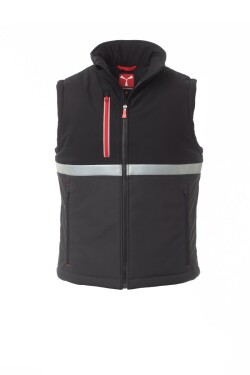 Pánska softshellová vesta Payper WISE PAD VEST Farba: Antracit/ Čierná, Veľkosť: 5XL (S008110489130445XL)