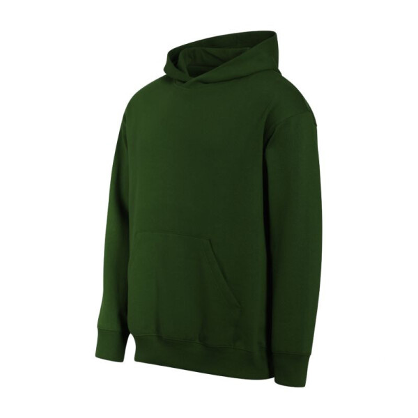 Unisex mikina s kapucňou Chill (fľaškovo zelená) 3XL